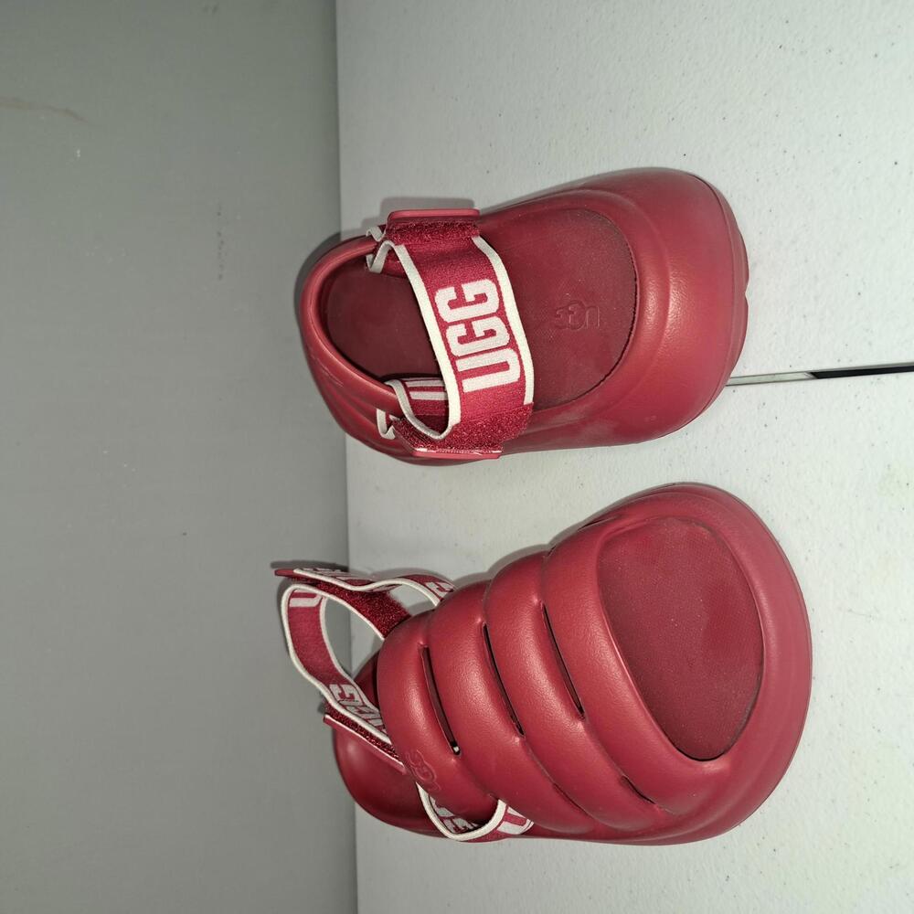 UGG Red Padded Strap Sandals